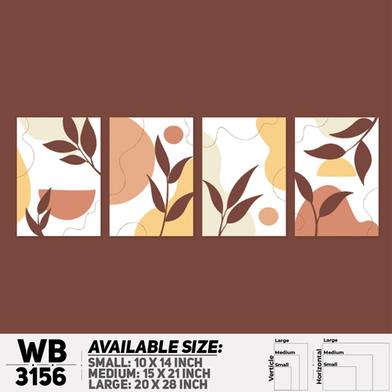 Ddecorator Modern Leaf Artwork Wall Decor image