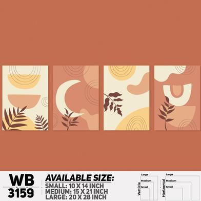Ddecorator Modern Leaf Artwork Wall Decor image