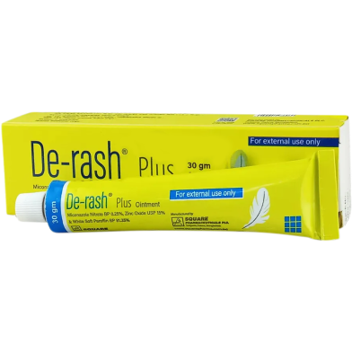 De-Rash Plus 0.25 Percent, 15 Percent, 81.35 Percent Ointment 30 gm Tube image