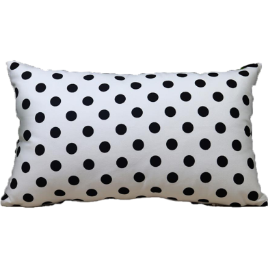 Decorative Cushion Cover Black And White 20x12 Inch image