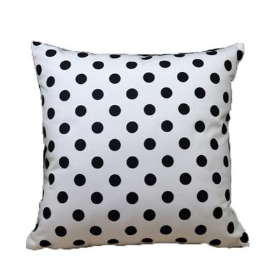 Decorative Cushion Cover Black And White 18x18 Inch image