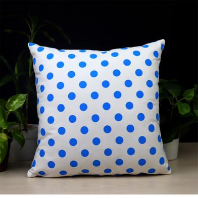 Decorative Cushion Cover Blue And White 16x16 Inch image
