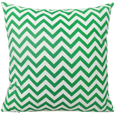 Decorative Cushion Cover Green And White 18x18 Set of 5 image
