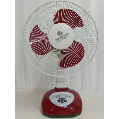 Defender Osk-2912 Rechargeable Table Fan Maroon - 12 Inch- (6 Months Warranty) image
