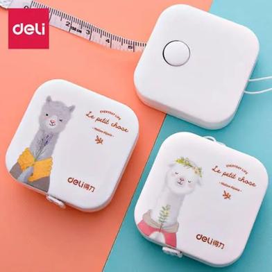 Deli 79651 Leather Rolls Cute Cartoon Volume, Waist Circumference Mini Small Measuring Soft Ruler Soft Ruler Clothing Meter image
