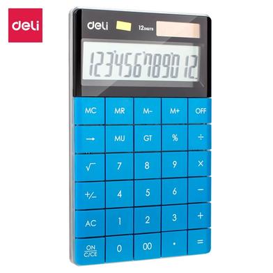 Deli Calculator Plastic-12 digits Any Color image