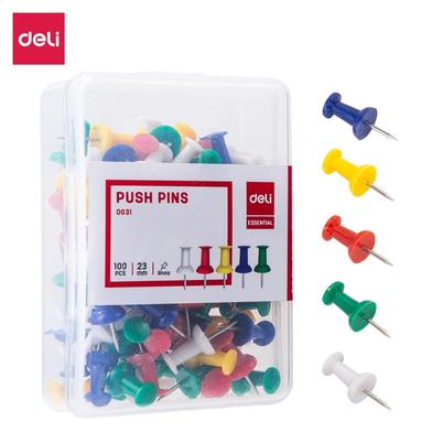 Deli Color Push Pin (Any colour)100pcs image