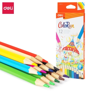 Deli Colored Pencil Set 12 Colors image