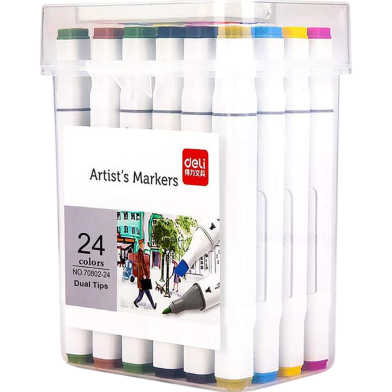 Deli Colors Instant Dry Dual Tip Art Markers image