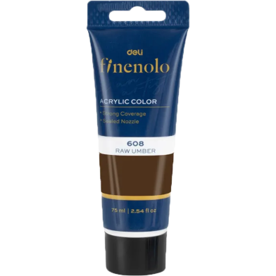 Deli Finenolo Acrylic color 75ml Raw Umber image