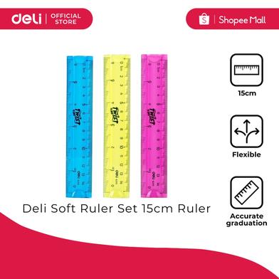 Deli Flexible Ruler (Assorted) (1 Pcs) image