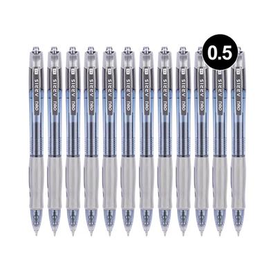 Deli Gel Pen Sign Pen 0.5mm Black 12 Pcs image