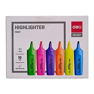 Deli Accent Highlighter(Assorted) 10 Pcs image