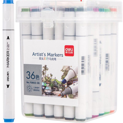 Deli Instant Dry Dual Tip Art Markers image