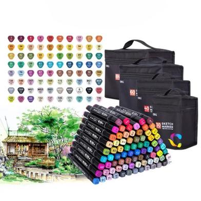 Deli 30/40/60/80 Pcs Alcohol Sketch Markers Manga Drawing Markers