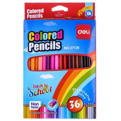 Deli Triangular Colored Pencils 36 colour image