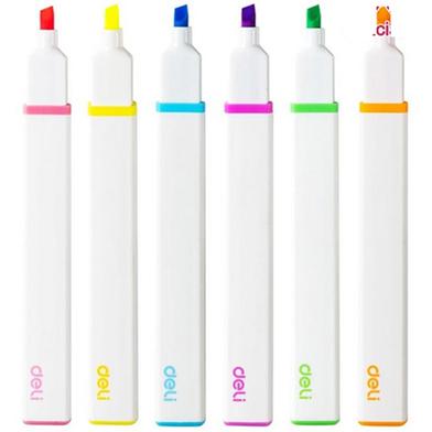 Deli Highlighter Pen 6 colour set image