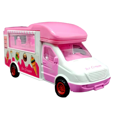 Delicious Food Car Toy Bump And Go Musical Toy With Brilliant lights And Sweet Music For Kids (food_car_mini_pink) Pink image