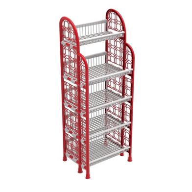 Deluxe Hexagonal Rack 5 Step - Red And White image