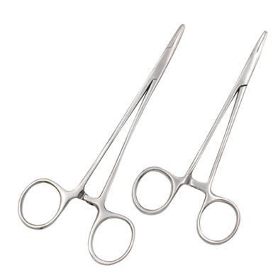 Dental Needle Holder Pliers Stainless Steel Forceps Orthodontic Tweezer image