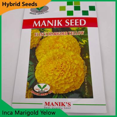 Deshi Flower Seeds- Inca Marigold Yellow image
