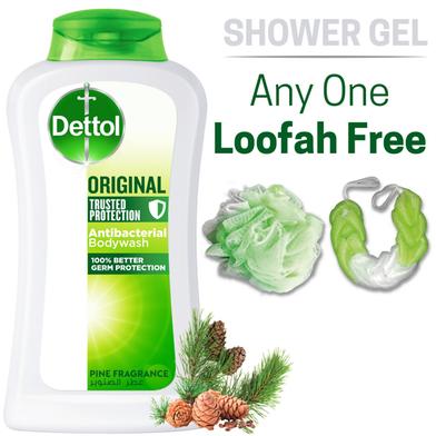Dettol Antibacterial Bodywash Original 250ml Loofah Free image