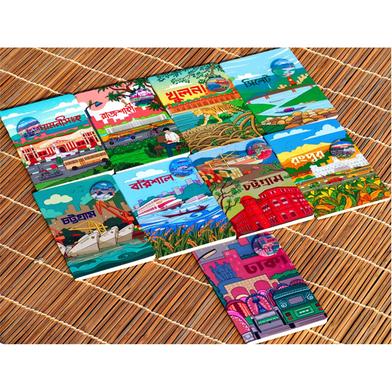 Dhaka, Chattogram Notebook(Heritage And Ocean) - 9 Pack image