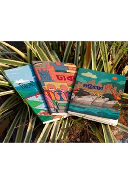 Dhaka, Sylhet and Chattogram(Ocean) Travel Size Notebook 3-Pack image