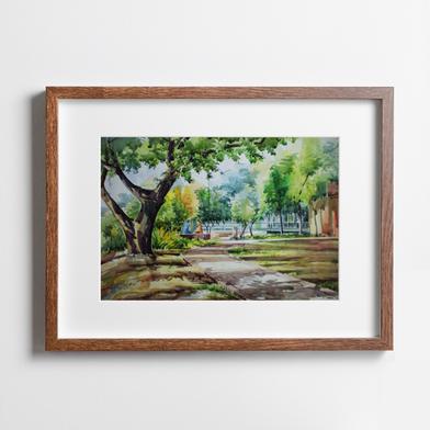 Dhanmondi Lake Watercolor 3 - (27x20)inches image