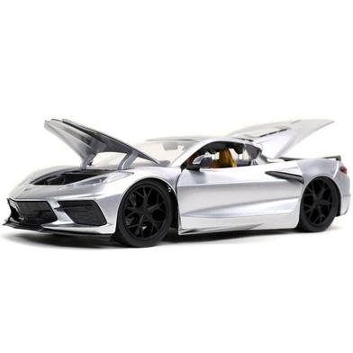 Die Cast 1:24 – BIGTIME MUSCLE – 2020 Chevy Corvette Stingray -Silver image