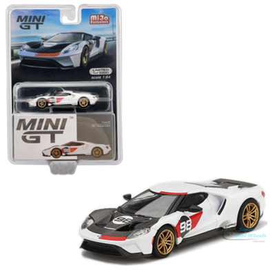 MINI GT 1:64 Die Cast # 313 – Ford GT – 2021 Heritage Edition image