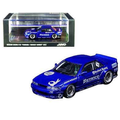 Die Cast 1:64 – Nissan Silvia S13 – Pandem / Rocket Bunny – Blue – Inno 64 image