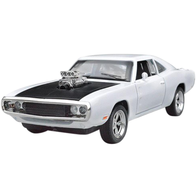 Diecast Mini Auto 1:32 Dodge Charger The Fast And The Furious Alloy Car Models Kids Toys For Children Classic Metal Cars-white image
