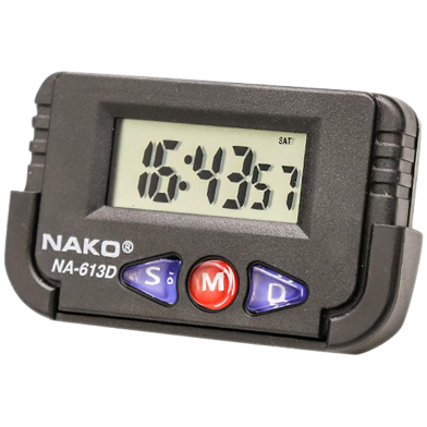 Digital Car Clock Motor Bike House Use Black image