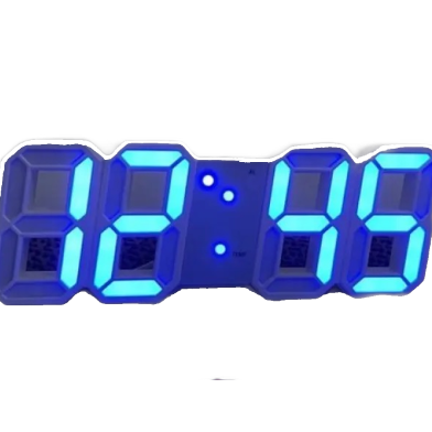 Digital Glowing 3D LED Wall Clock and Table Clock image