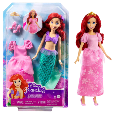 Disney HMG49 Princess Ariel 2-In-1 Mermaid To Princess Doll image