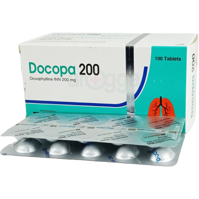 Docopa200 mg 10's Strip Tablet image