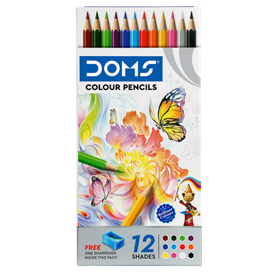 Doms Colour Pencils Long 12 Shades image