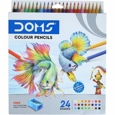 Doms 24 Color Pencils - Multicolour image