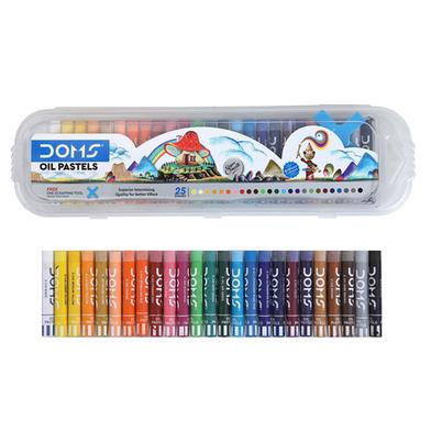 Doms Non-Toxic 9mm Oil Pastel Set in Plastic Case (25 Assorted Shades) image