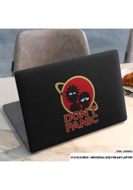 DDecorator Don't Panic and Rick And Morty Laptop Sticker image
