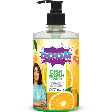 Doom Dish Wash Liquid Orange 500 ml image