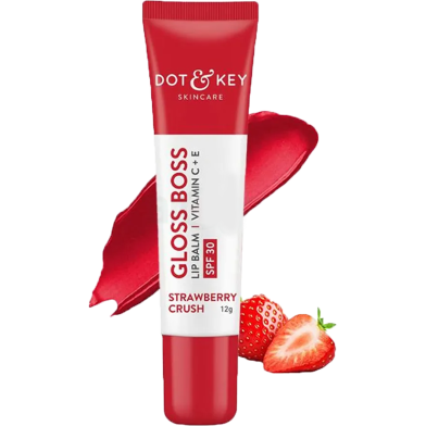 Dot and Key Gloss Boss Vitamin C plus E Lip Balm - Rose Blush 12 gm -456981432 image