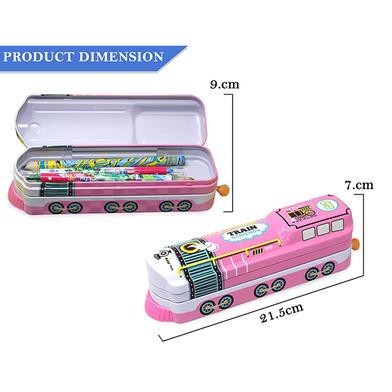 Colorful Candy Clear Pencil Bags Transparent Plastic Pen Case Box