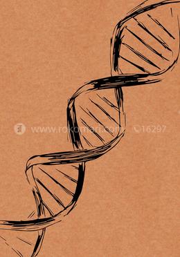 Double Helix - Spiral Notebook [120 Pages] [Brown Cover] image