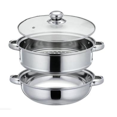 Double Layers Stainless Steel Cooker With Glass Lid image