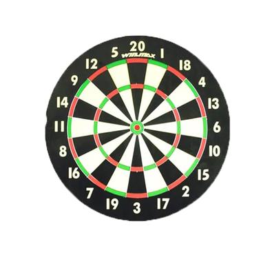 Double Side Wooden Dart Board Game with 4 Pcs Sharp Dart (board_23_JR) image