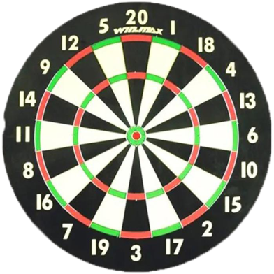 Double Side Wooden Dart Board Game with 4 Pcs Sharp Dart (board_23_JR) image