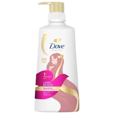 Dove Long and Thick Shampoo - 410ml image