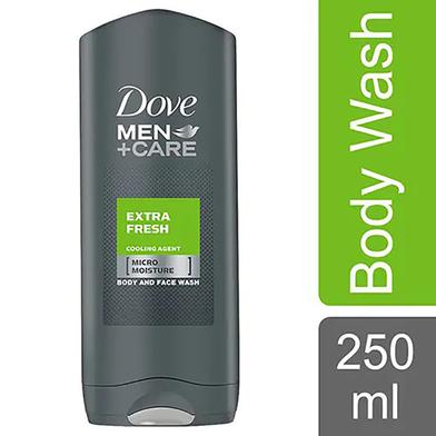 Dove Men Extra Fresh Body And Face Wash 250 ml (UAE) image